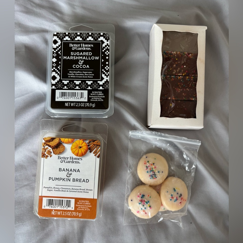Better Homes&Garden Marshmallow Pumpkin Wax Melts Set NWT and Cookies & Brownies